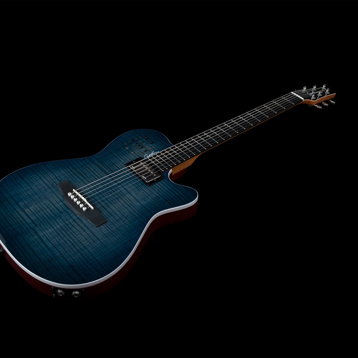 Godin A6 Ultra - Denim Blue Flame