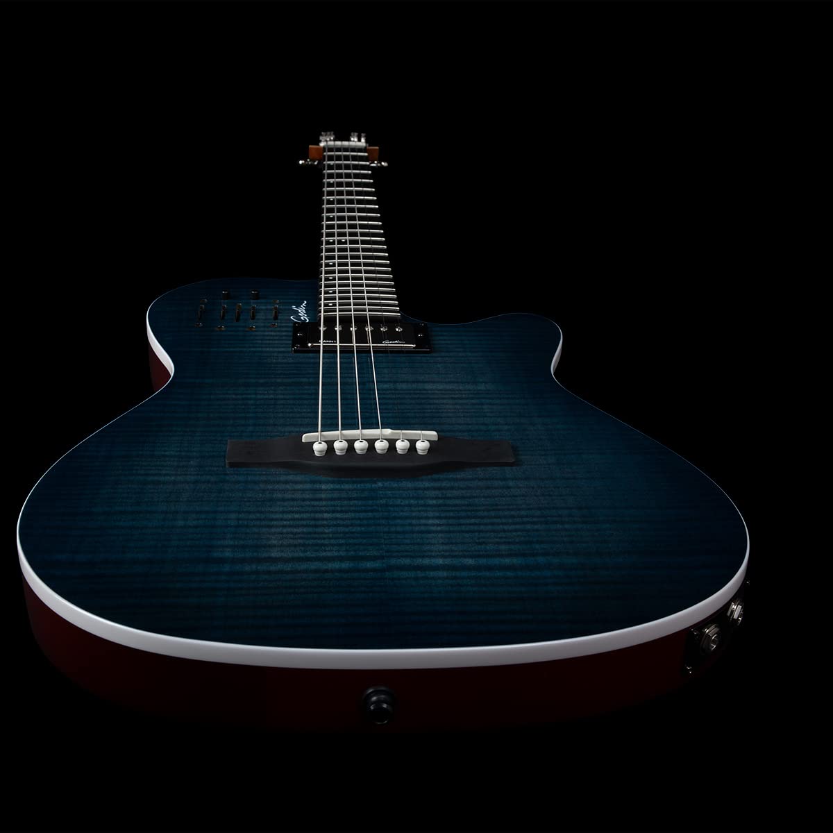 Godin A6 Ultra - Denim Blue Flame