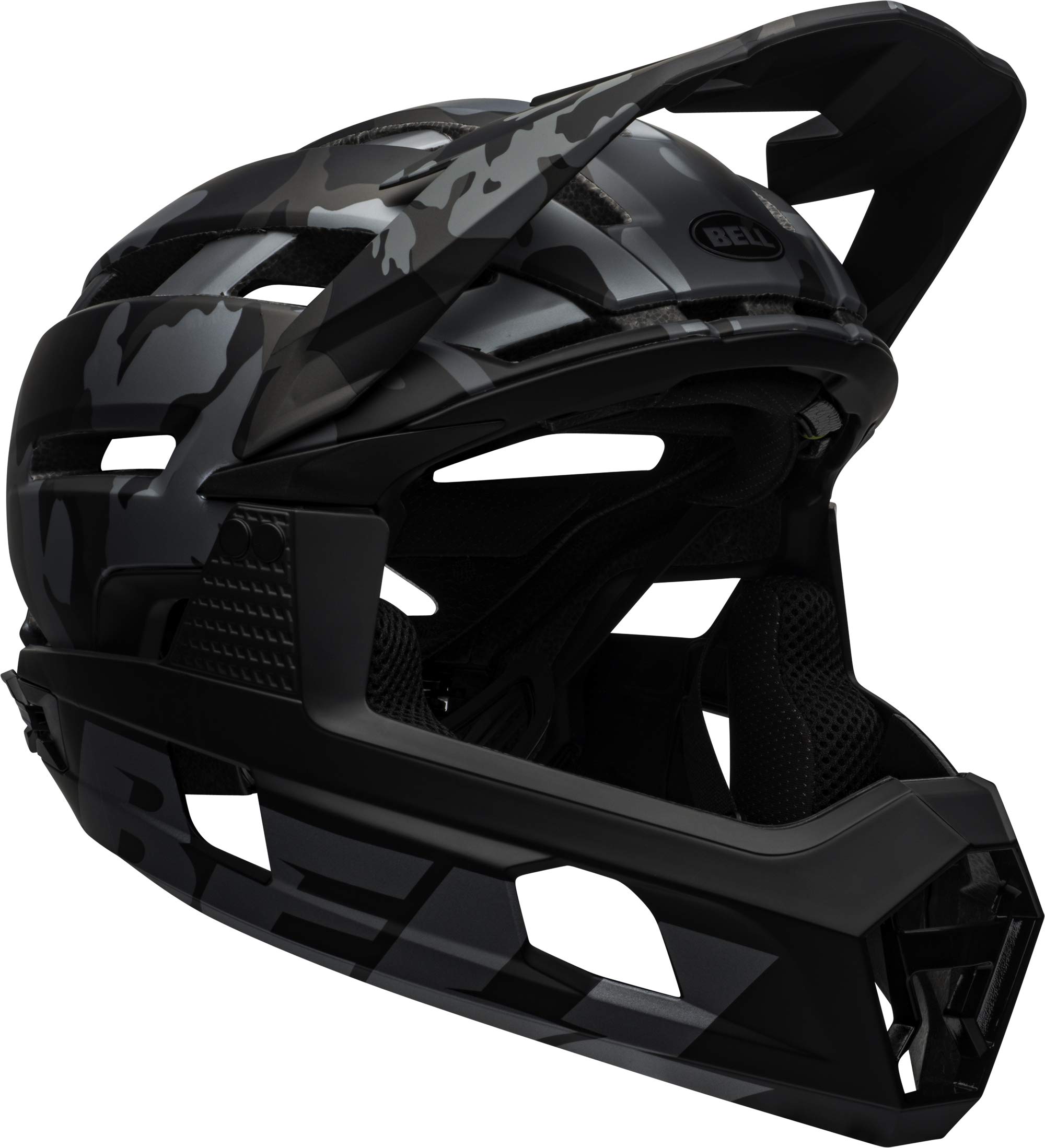 Bell Super Air R MIPS Adult Mountain Bike Helmet - Matte/Gloss Black Camo (2023), Large (58-62 cm)