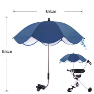 Toygogo Summer Sunshade Umbrella Portable Outdoor Beach Clamp-on Shelter に適用 Travel - Royal Blue, 68x65cm