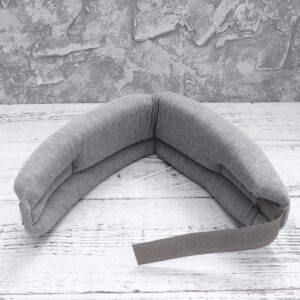 Heallily Cervical Gear Neck Support Brace Cervical Collar for Stiff Neck Pain Relief Injury Recovery Gray 1pc