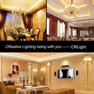 CRLight LED Candelabra Bulb 25W Equivalent 250 LM, 3000K Soft White 2W LED Chandelier Light Bulbs, E12 Vintage Edison T25(T8) Tiny Tubular Bulbs, Non-dimmable Version, 10 Pack