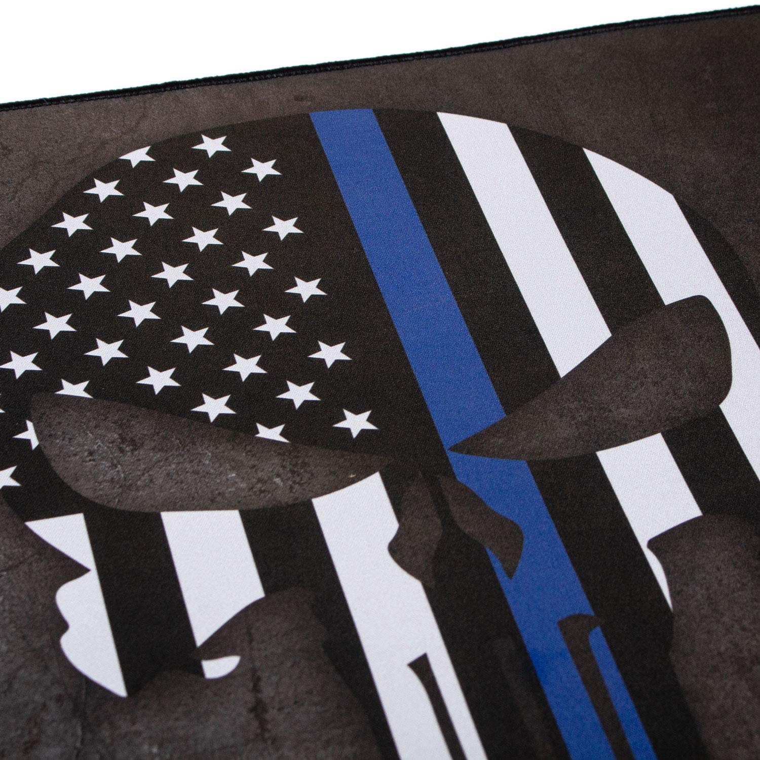 TekMat Thin Blue Line Punisher Police Support Ultra Premium Gun Cleaning Mat, Black, 15" x 20"