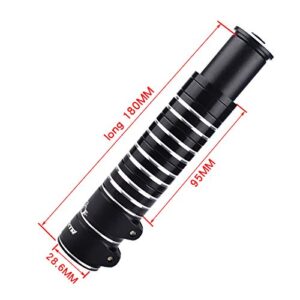 UPANBIKE Bike Stem Extender Bicycle Riser Adapter for Mountain Bike Road Bicycle(28.6mm*180mm,Black)