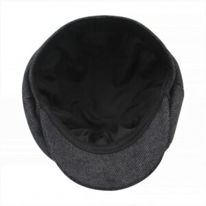 jerague Wool Newsboy Cap for Men Classic Vintage Gatsby Lvy Driving Hat Flat Hunting Cap Adjustable