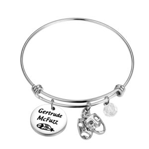 Lywjyb Birdgot Seussical the Musical Inspired Bracelet Gertrude McFuzz Gift Wickersham Monkey Gift Horton Elephant Gift Opening Night Gift Musical Theatre Jewelry (Gertrude McFuzz bg)