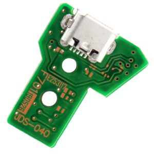 Deal4GO JDS-040 12-pin Micro USB Charging Port Socket Board PCB Module Replacement for Sony PS4 Pro Slim Controller