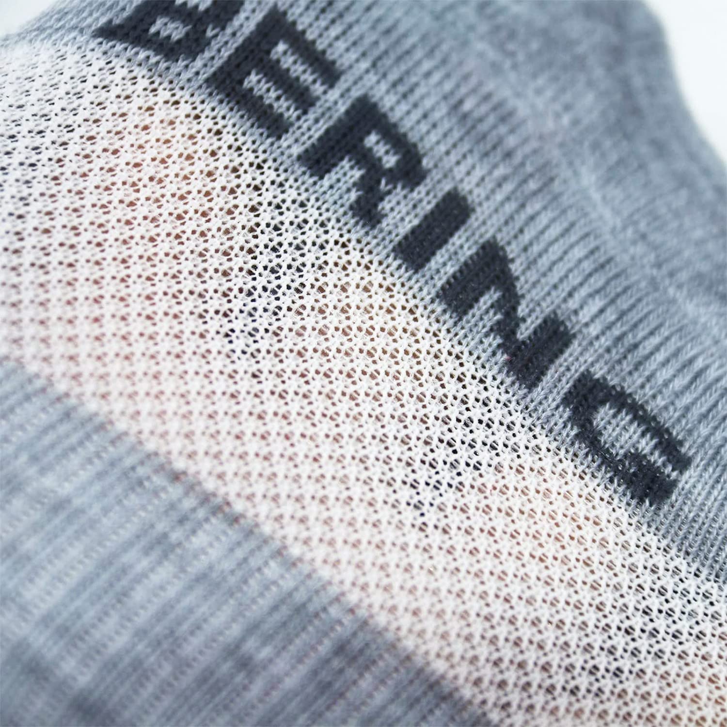 BERING Women's Performance Athletic Ankle Running Socks, Size 6-9, Grey, 6 Pairs