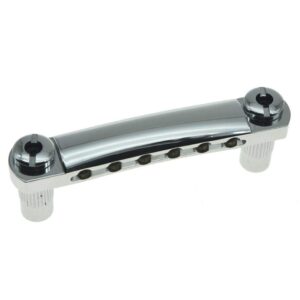 KAISH Guitar Locking Tailpiece Mounting Studs Locking Stop Bar Posts Wraparound Bridge Locking Posts Chrome