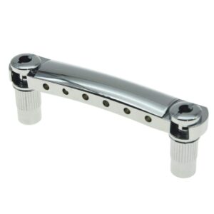 KAISH Guitar Locking Tailpiece Mounting Studs Locking Stop Bar Posts Wraparound Bridge Locking Posts Chrome