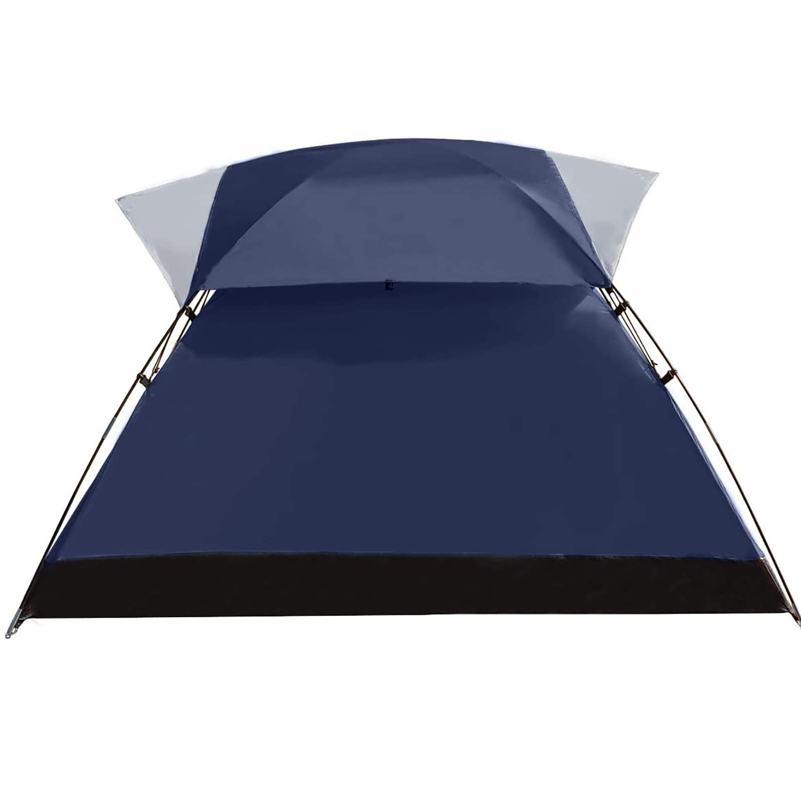 Pacific Pass 2 Person Family Dome Tent with Removable Rain Fly, Easy Set Up for Camp Backpacking Hiking Outdoor, 82.7 x 82.7 x 47.2 inches, Navy Blue