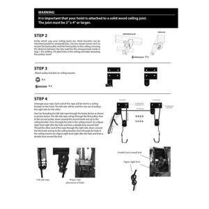 GREAT WORKING TOOLS Kayak Hoist - Kayak Storage Pulley System for Garage, 125 Pound Capacity Ceiling Mount Hoists for Kayak, Bicycle, Paddleboard, Canoe - Heavy Duty Kayak Accessories