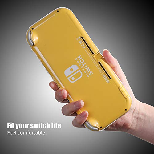 ECHZOVE Protective Case for Nintendo Switch Lite, Hard Clear Case for Switch Lite not Fit with Skins