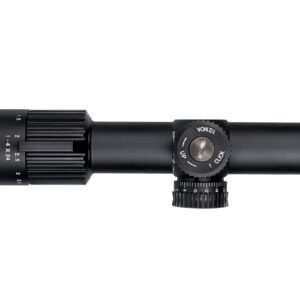 Monstrum Alpha Series 1-4x24 First Focal Plane FFP Rifle Scope with MOA Reticle | Black