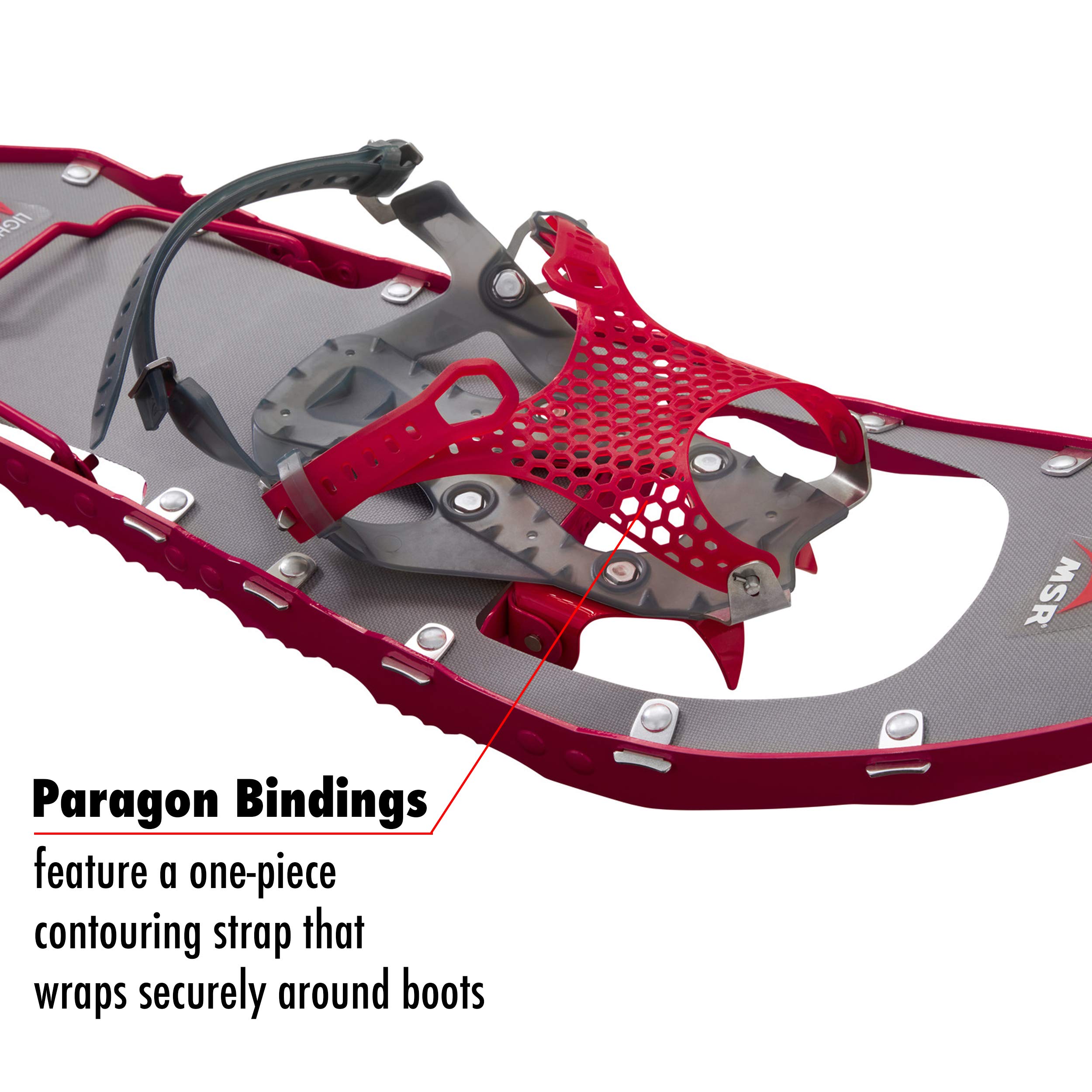 MSR Lightning Ascent Women's Backcountry & Mountaineering Snowshoes with Paragon Bindings, 22 Inch Pair, Gunmetal