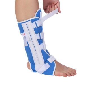 knee brace support, adjustable knee joint support ankle strap,orthosis joint pain relief sports injury rehabilitation, for ankle supports protection against reinjury (s)