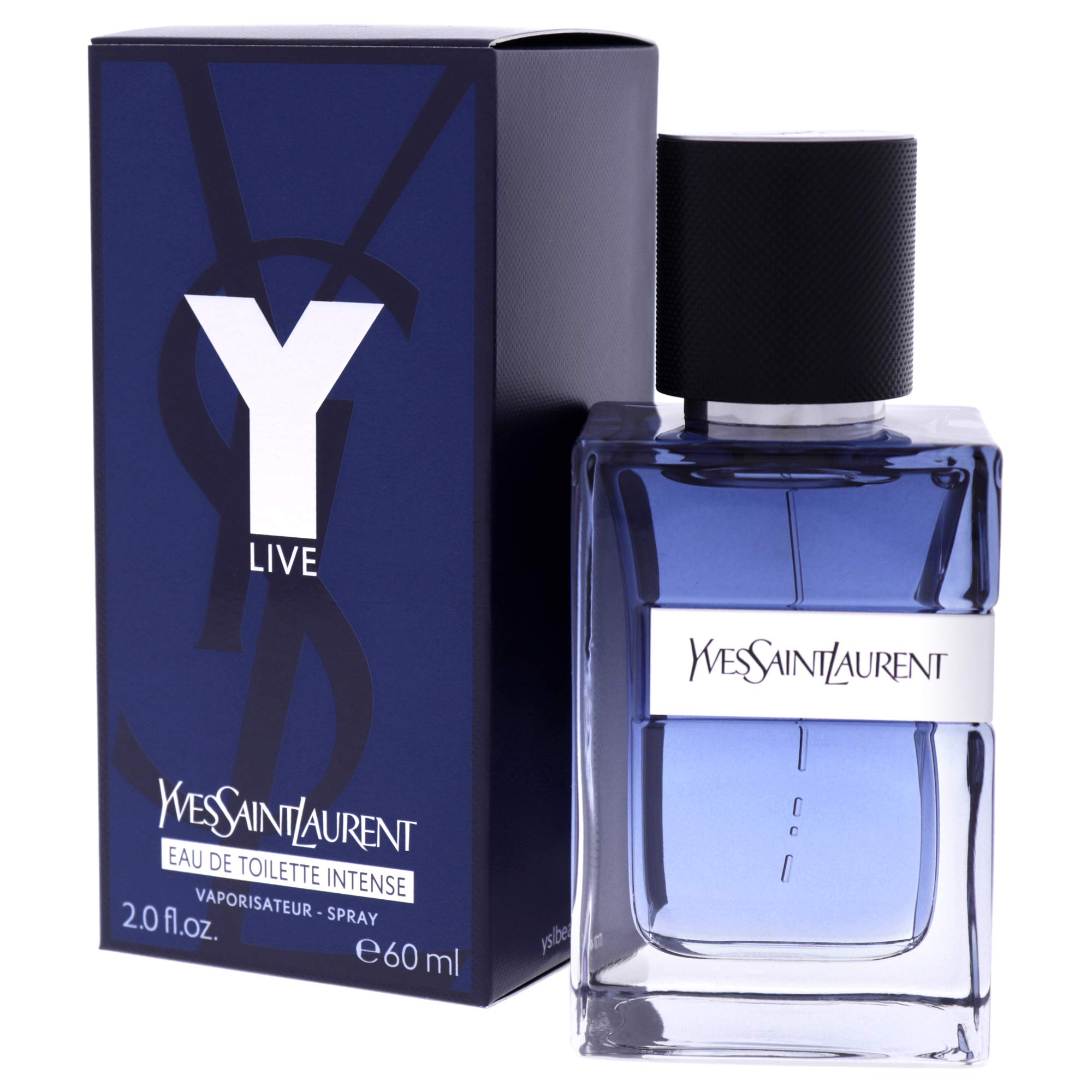 Yves Saint Laurent Y Live Eau De Toilette Intense Spray, Fragrance for Men, 2 Fl Oz