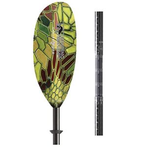 bending branches angler ace plus telescoping 2-piece kayak fishing paddle, 240-255cm