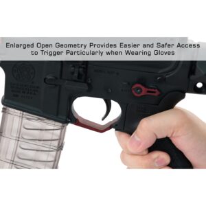 UTG Oversized Trigger Guard, Matte Red