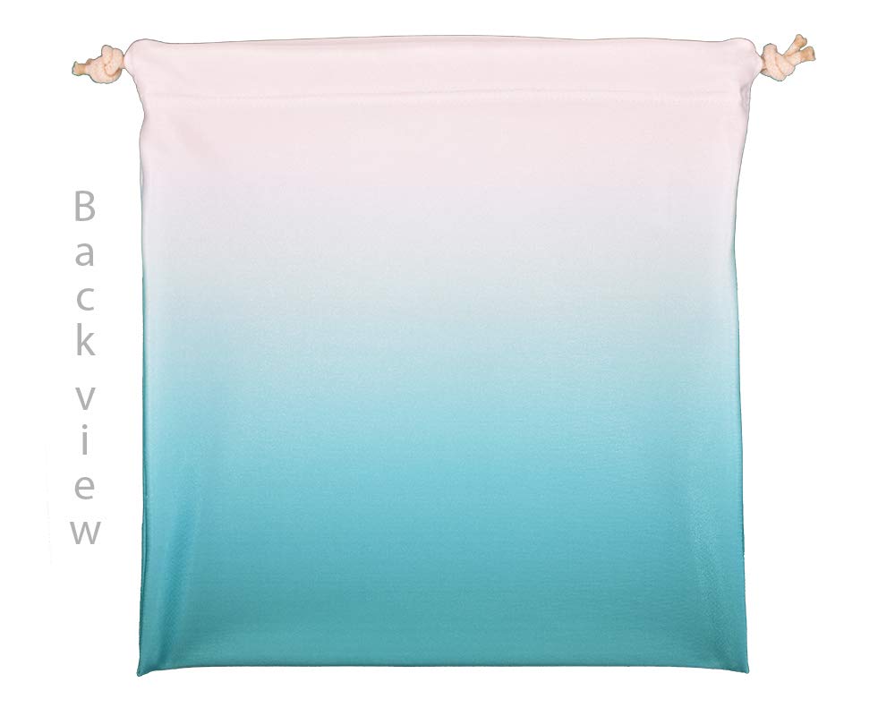 Bitt Sportswear Personalized Gymnastics Grip Bag - Ombre Colors, Customized Bag with Crystals Option (Teal Ombre)