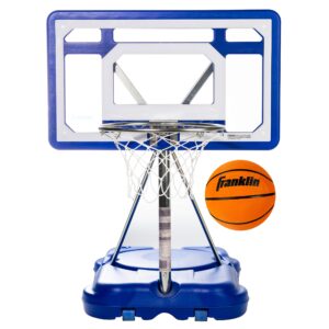 franklin sports pool basketball hoop - waterproof mini basketball hoop for poolside - portable 30" kids basketball hoop - steel construction - all ages