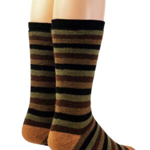 WARRIOR ALPACA SOCKS - Outdoor Alpaca Wool Socks, Terry Lined with Comfort Band Opening For Men And Women(Medium, Woodland)