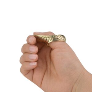 AMEYXGS Archery Thumb Ring Handmade Brass Finger Protector Thumb Protector Ring for Outdoor Archery Hunting Accessories Finger Tab (17#)