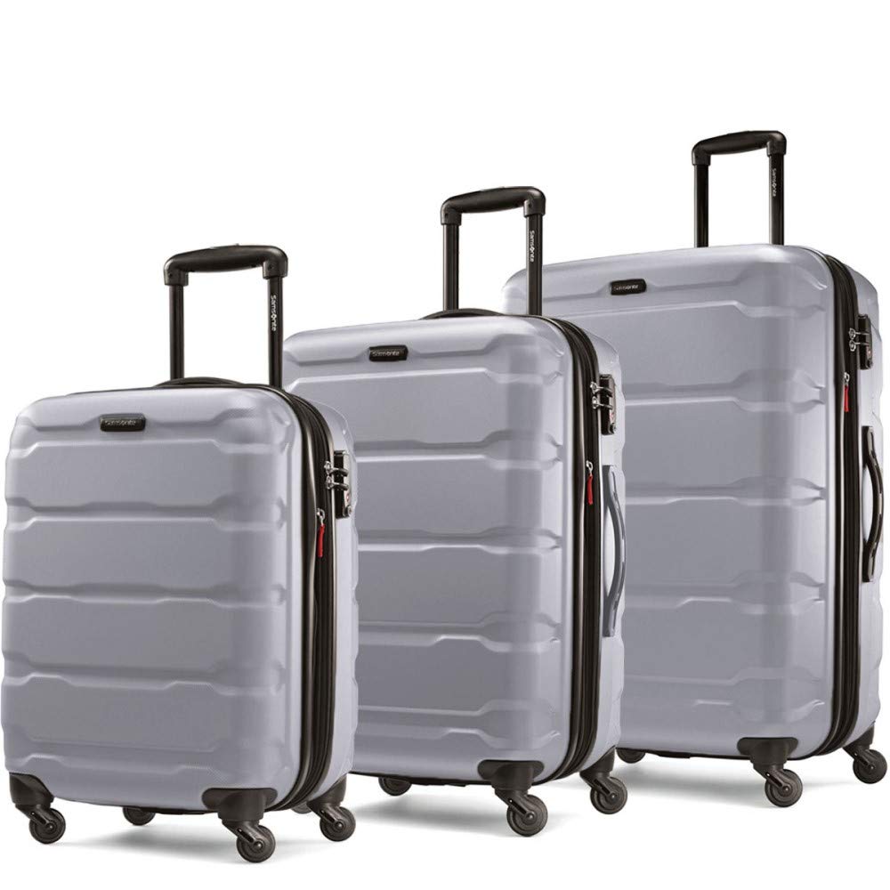 Samsonite Omni PC 3 Piece Spinner Set Platinum