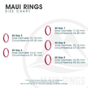 MAUI RINGS Braided Silicone Ring Thin and Stackable Silicone Rings Wedding Bands Promise Rings Silicone Engagement Rings for Women