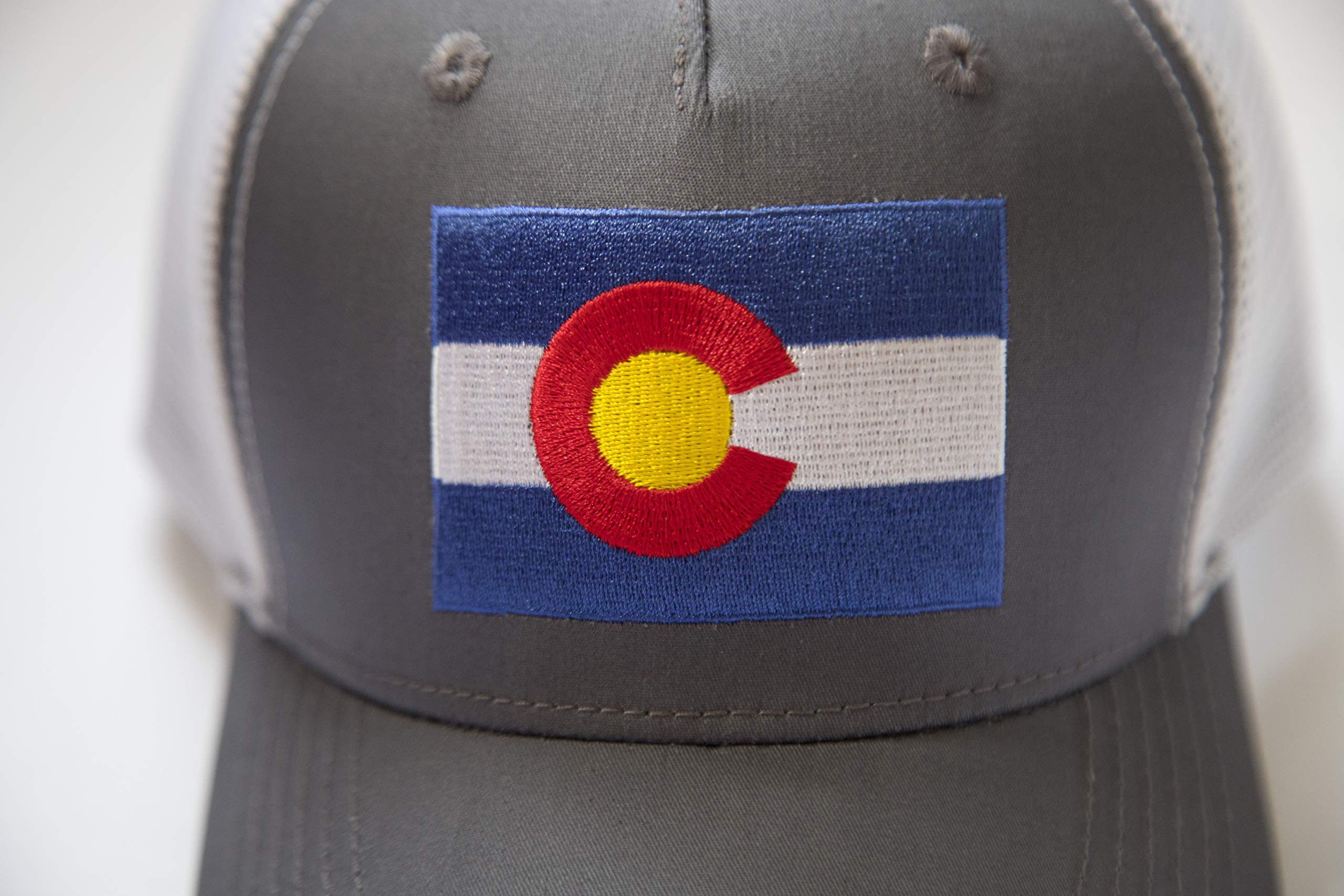 International Tie Colorado Hat for Men and Women – Colorado State Flag Themed Adjustable One Size Trucker Cap, Baseball, Snapback, Hat Mesh Back with an Embroidered Patch