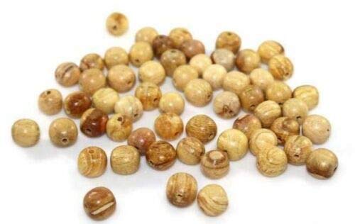 Palo Santo Round Prayer Beads 9mm Average for Japa Mala. Pack (50 Units)