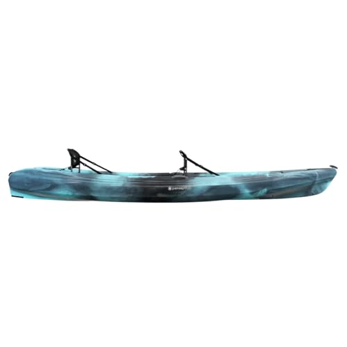 Perception Kayaks Tribe 13.5 Sit on Top Tandem Kayak for All-Around Fun Large Rear Storage with Tie Downs, Dapper