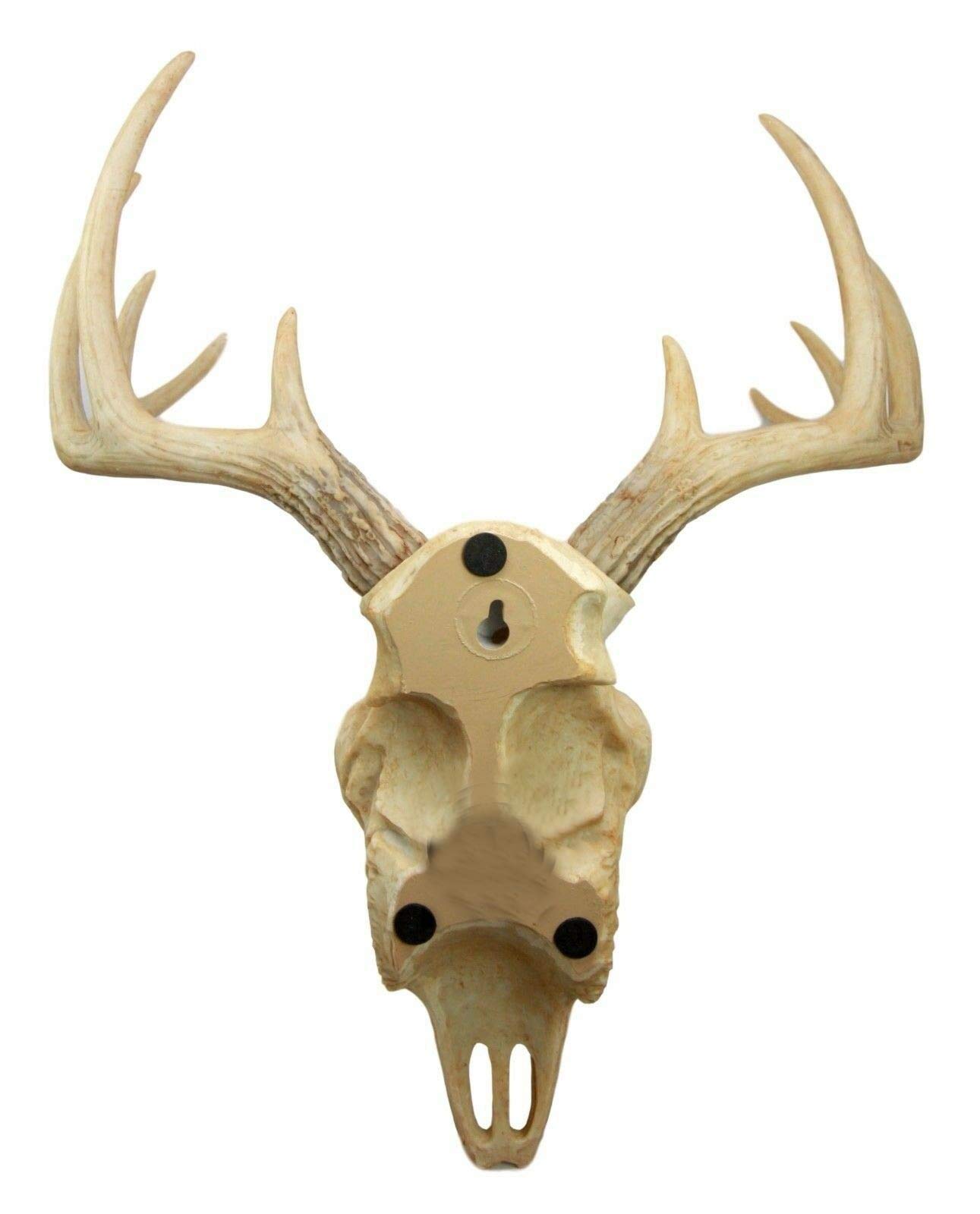 Ebros Gift Rustic Hunter Deer 10 Point Buck Skull Trophy Antlers Wall Mounted Plaque Trophy Decor Figurine 14.25" Long Hunter's Antler Rack Theme Deers Bucks Hunting Skulls Trophies Hanging Sculptures