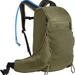 CamelBak Fourteener 26 Hiking Hydration Pack - Hike Backpack - 100oz , Burnt Olive/Golden Palm