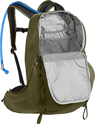 CamelBak Fourteener 26 Hiking Hydration Pack - Hike Backpack - 100oz , Burnt Olive/Golden Palm