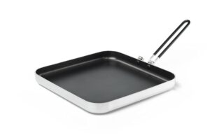 gsi outdoors bugaboo frypan i non-stick square pan for car camping, backpacking, and home