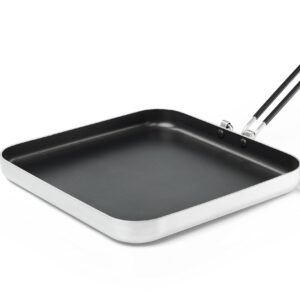 GSI Outdoors Bugaboo Frypan I Non-Stick Square Pan for Car Camping, Backpacking, and Home