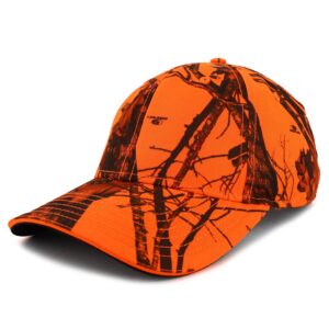 armycrew hunting camouflage outdoor structured sandwich bill baseball cap - blaze