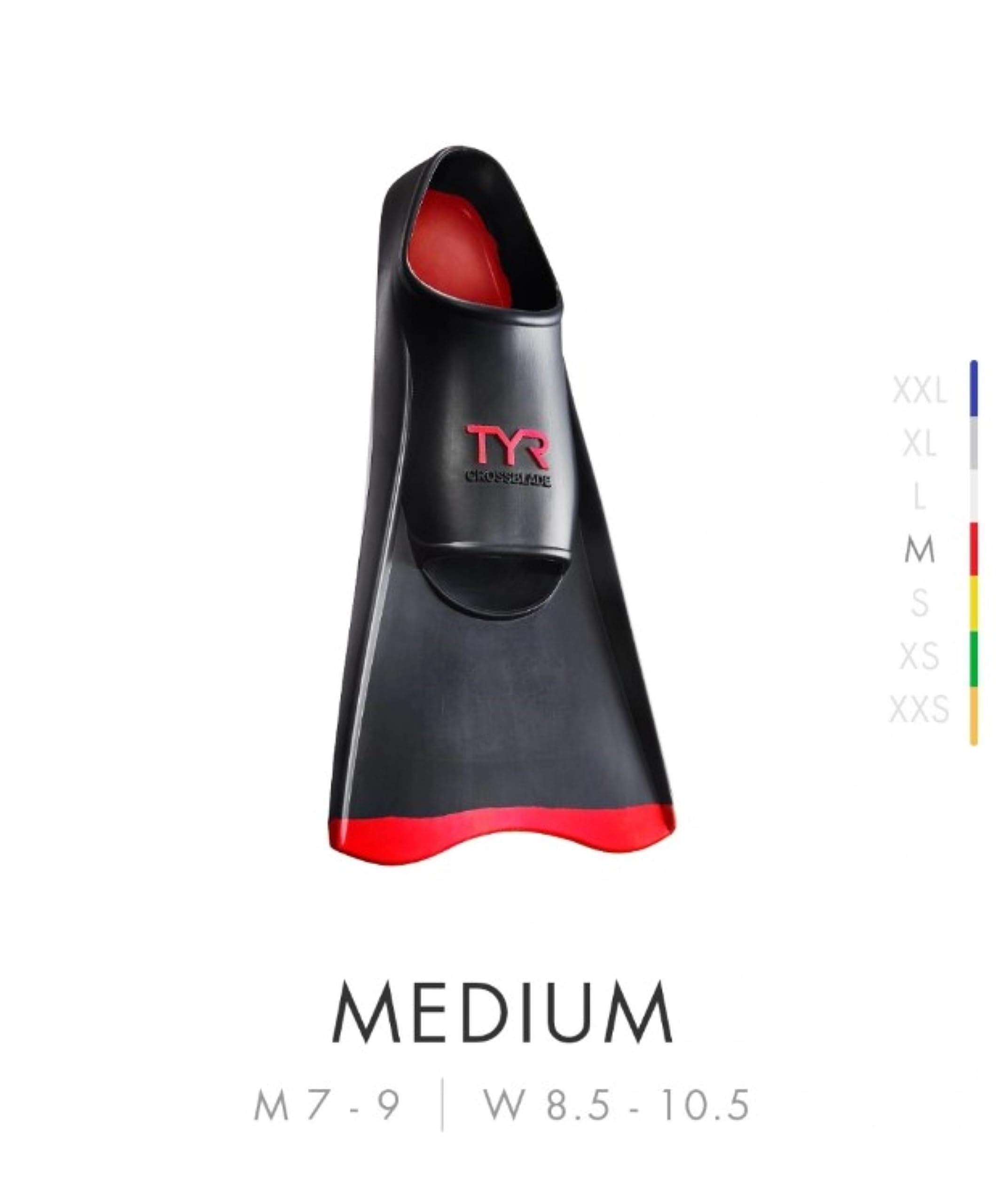 TYR Crossblade Fins 2.0, Black/Red, M