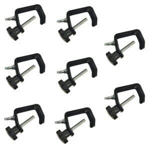 boryli standard 6" c-clamps dj truss light mounting for 44 lbs capacity (pack of 8)