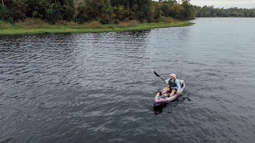 Perception Kayaks Perception Pescador 10 | Sit on Top Fishing Kayak with Front Storage Well | Large Rear Storage and Dual Rod Holders | 10' | Dapper, 10.0 (9350168178)