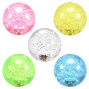 uxcell joystick ball top handle rocker round head arcade game diy parts replacement crystal pink yellow blue green white 5pcs