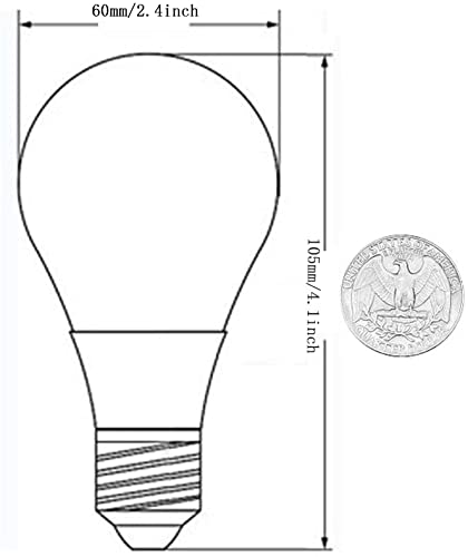 ANYPOWK 12V Low Voltage LED Light Bulbs - Warm White 7W(Only for 12-36V), Pack of 4