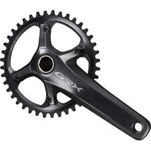 shimano grx fc-rx810-1 crankset - 170mm, 11-speed, 42t, 110 bcd, hollowtech ii spindle interface, black