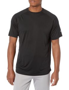 rawlings mens crew neck short sleeve t-shirt black l, black, adult large