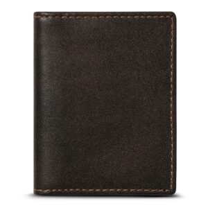 House of Jack Co. Slim Card Wallet | Bifold Credit Card Wallet For Men | Full Grain Cowhide | Minimalist Front Pocket Wallet | Mens Card Holder | Travel Wallet