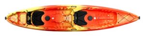 perception kayaks perception tribe 13.5 sit on top tandem kayak for all-around fun large rear storage with tie downs, 13' 5"