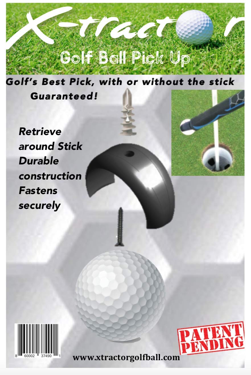 X-Tractor Golf Ball Pick Up Tool (Black)