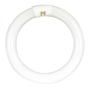 feit electric 8-inch 15 watt led circular tube t9 replacement, cool white, 4100k, g10q base, plug & play, requires compatible existing ballast, fc8/840/led 22w eq non-dm led tube