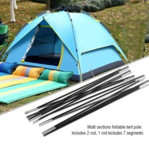 Tent Pole,Fiberglass Camping Tent Pole Bars Outdoor Support Rods Awning Frames Kit